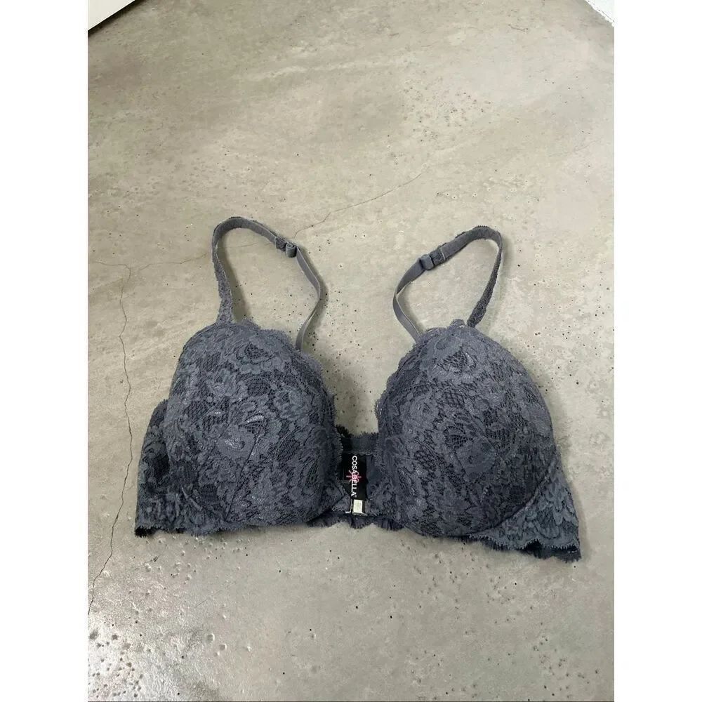 Cosabella Never Say Never Pushie Push-Up Bra | Charcoal in 36C